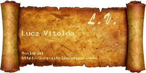 Lucz Vitolda névjegykártya